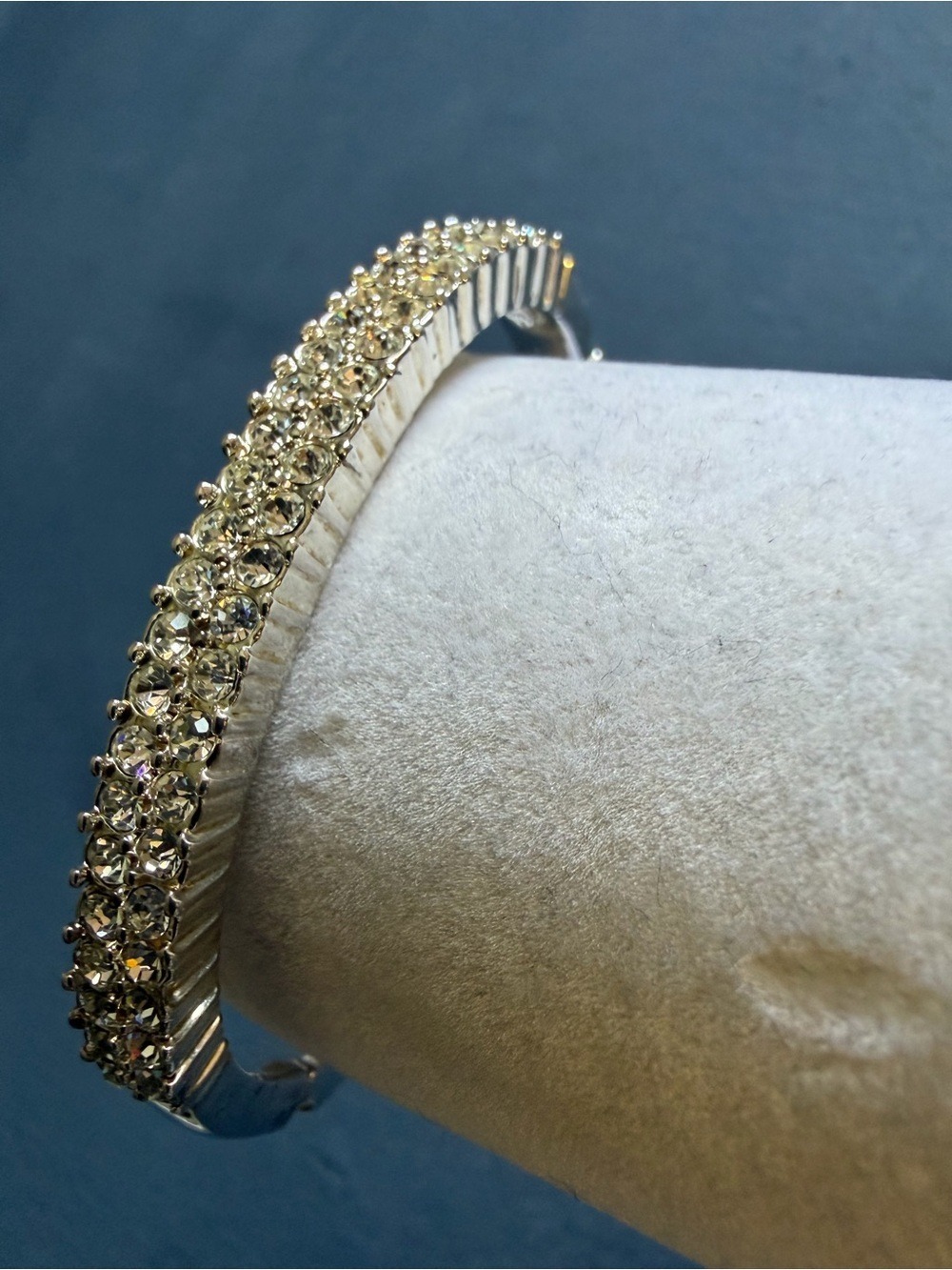 Vintage Jennifer Moore Crystal Rhinestone Silver Tone Bracelet,NIB - Picture 6 of 16